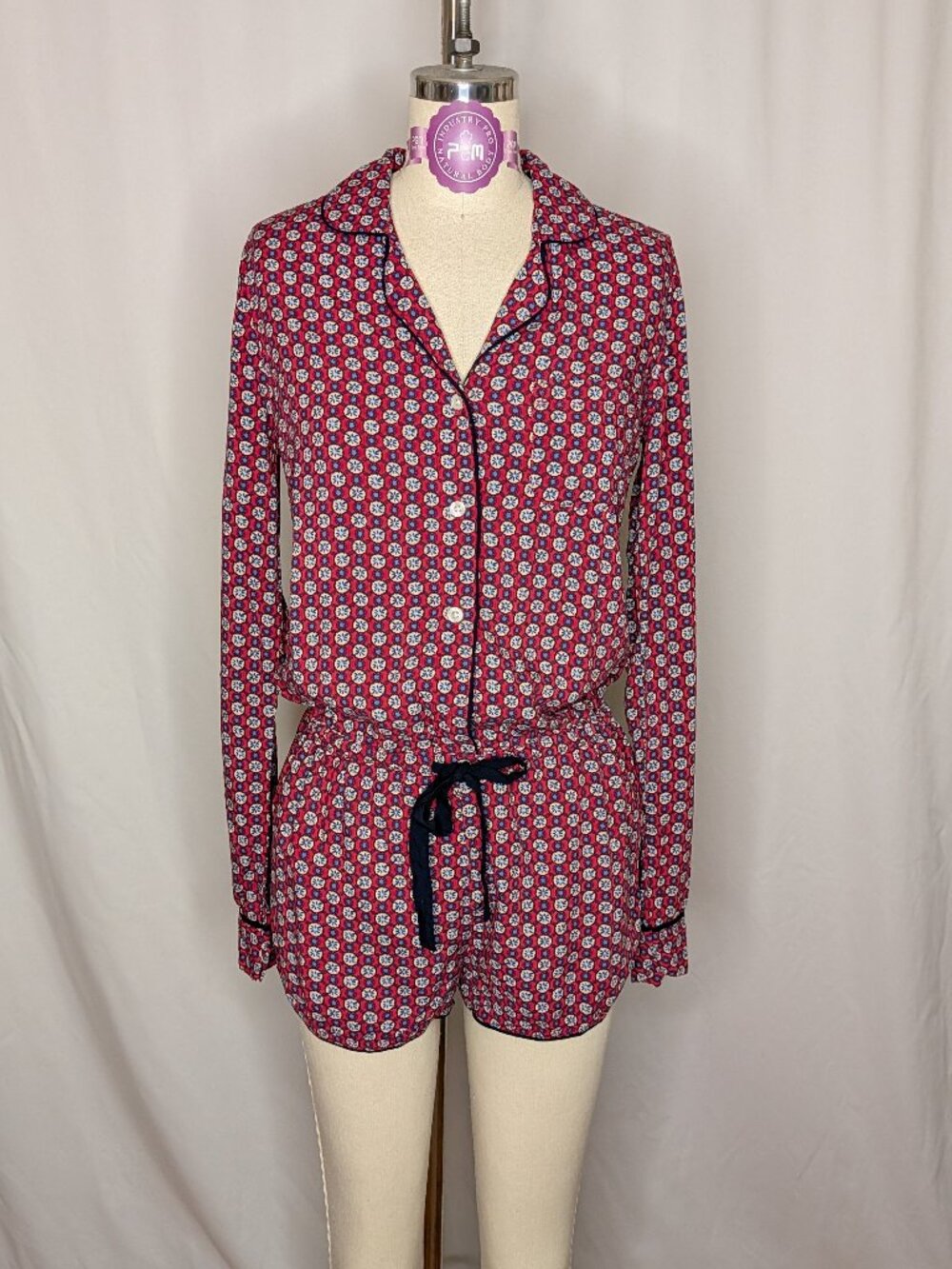 Abercrombie & Fitch Long Sleeve Pajama Romper - Size XSmall